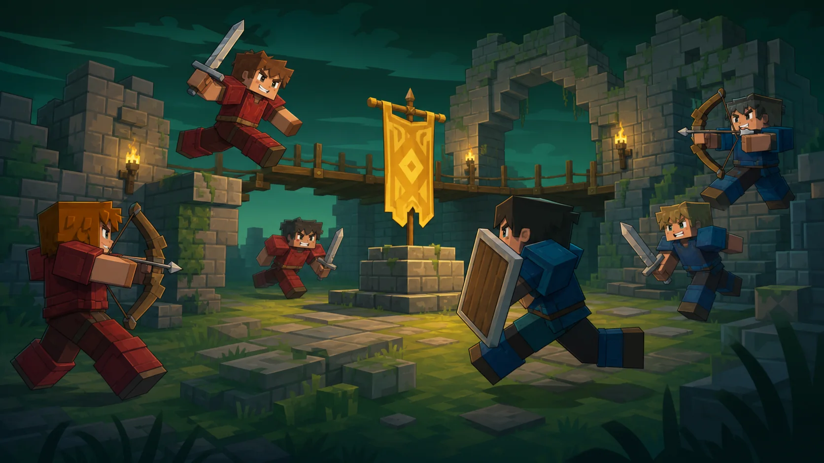 Players taking part in a competitive Valnoria event